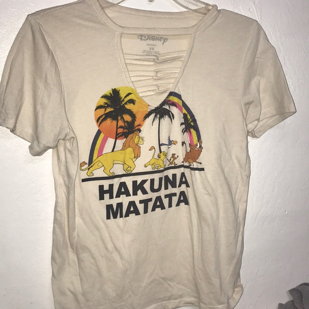 hawkins matata cross neck tee
